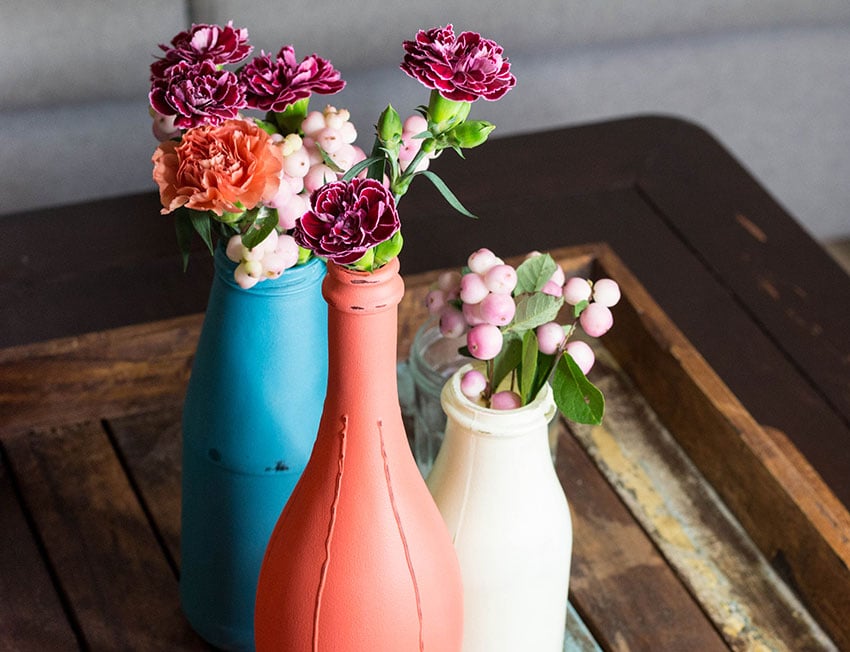 Upcycling Vase - DIY mit Kreidefarbe