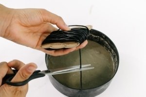 DIY Idee mit Beton für den Herbst
