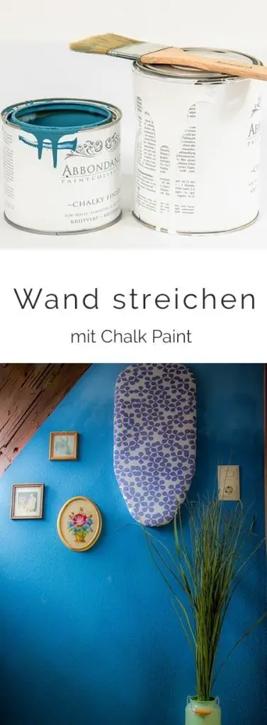 Wand mit Kreidefarbe streichen Ombre